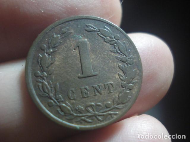 Monedas antiguas de Europa: HOLANDA - UN CENTIMO A&Ntilde;O 1878 - COBRE - Foto 2