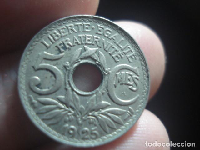 Monedas antiguas de Europa: FRANCIA - 5 C&Eacute;NTIMOS A&Ntilde;O 1925 NICKEL - Foto 1