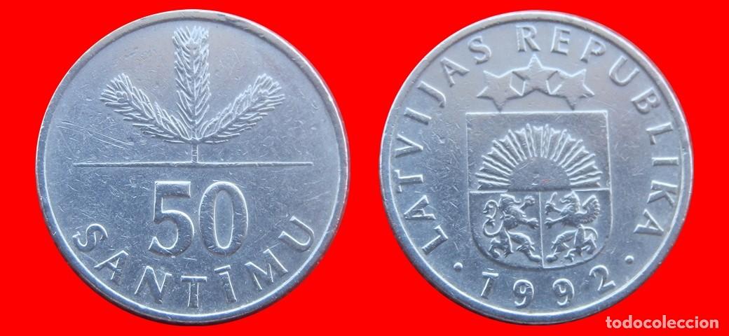 Monedas antiguas de Europa: 50 SANTIMI 1992 LETONIA-137673