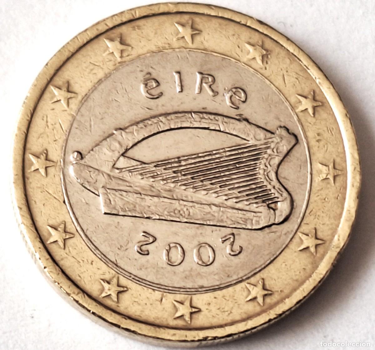 Old Coins of Europe: IRLANDA - MONEDA DE 1 EURO DEL A&Ntilde;O 2002 - - BIEN CONSERVADA