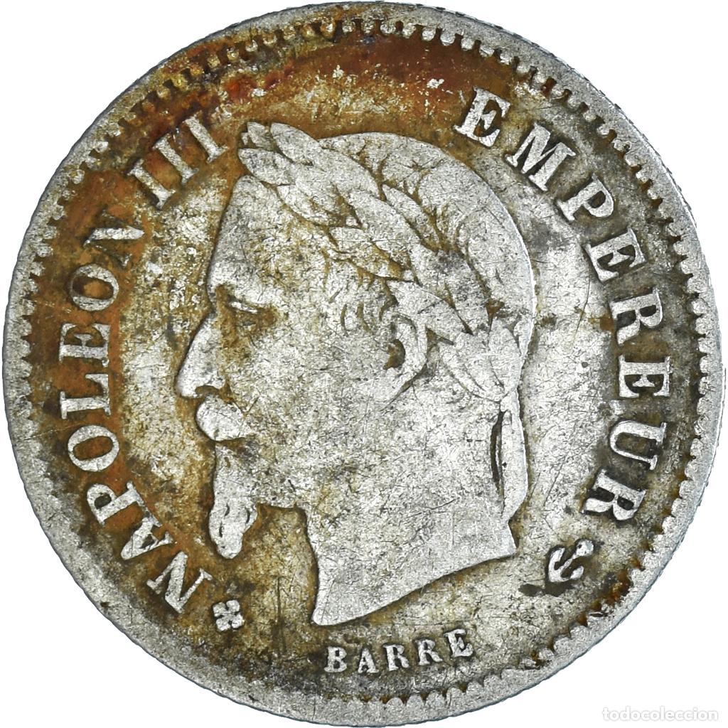 Alte M&uuml;nzen aus Europa: [#367667] Moneda, Francia, Napoleon III, Napol&eacute;on III, 20 Centimes, 1867, Strasbourg
