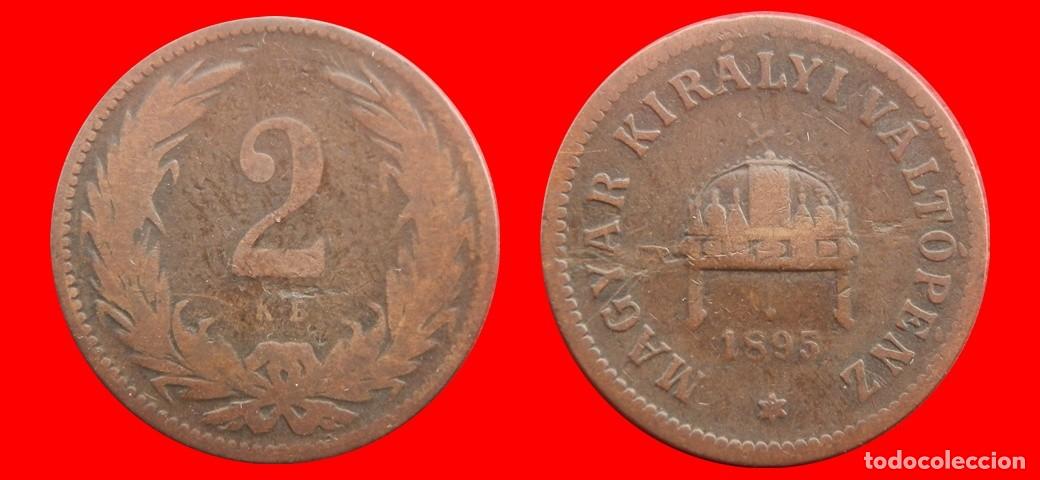 Monedas antiguas de Europa: 2 FILLER 1895 HUNGRIA-137738