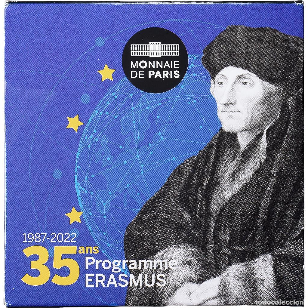 Moedas antigas da Europa: [#1509397] Francia, 2 Euro, Erasmus Programme, Prueba, 2022, MDP, Bimet&aacute;lico, FDC