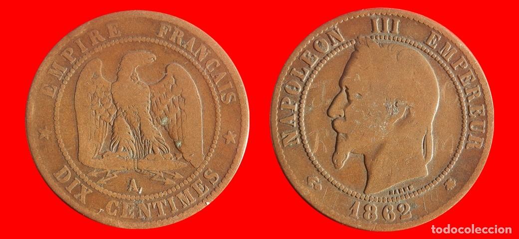 Monedas antiguas de Europa: 10 CENTIMOS 1862A FRANCIA-137811