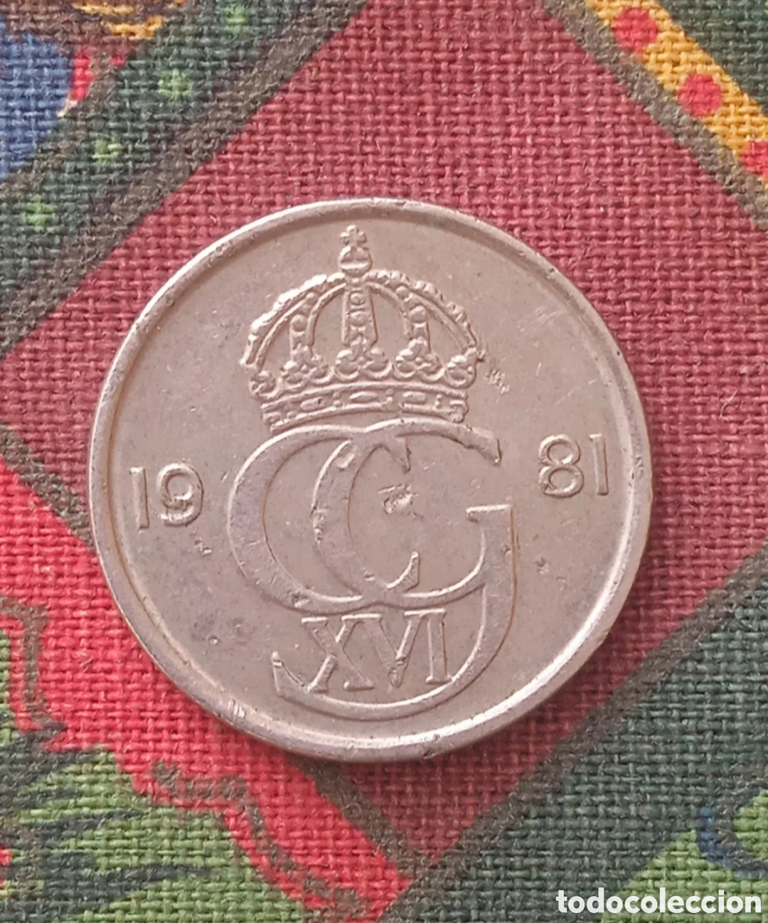 Monedas antiguas de Europa: Moneda 10 &Ouml;re Suecia 1981 - Foto 2