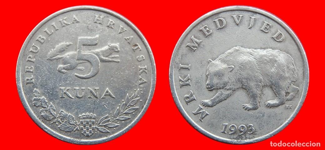 Monedas antiguas de Europa: 5 KUNA KUNE 1993 CROACIA-137845