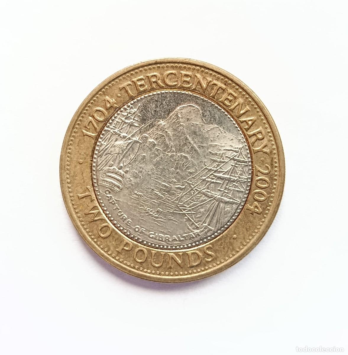 Monedas antiguas de Europa: 2 libras esterlinas de Gibraltar del 2004 - Foto 1