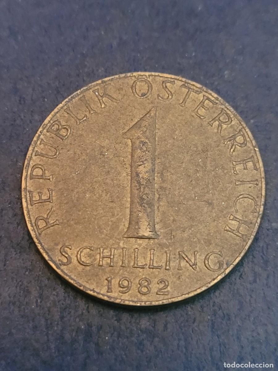 Monedas antiguas de Europa: Moneda 1 chel&iacute;n 1982 Austria - Foto 2
