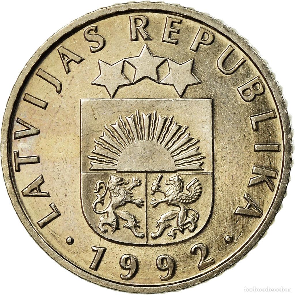 Monedas antiguas de Europa: [#679237] Moneda, Letonia, 50 Santimu, 1992, MBC, Cobre - n&iacute;quel, KM:13