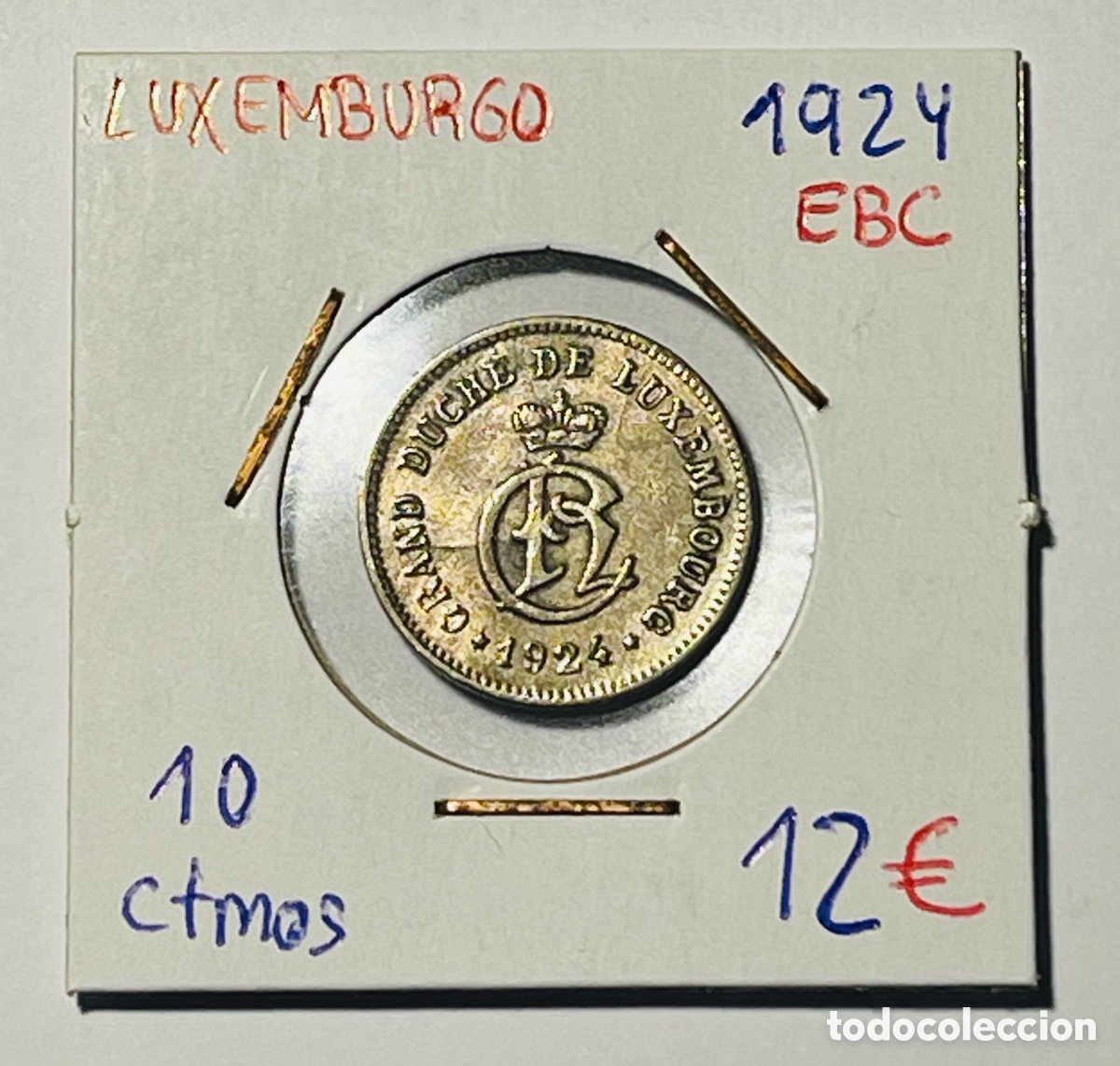 Monete antiche di Europa: 10 centimes 1924 Luxemburgo EBC