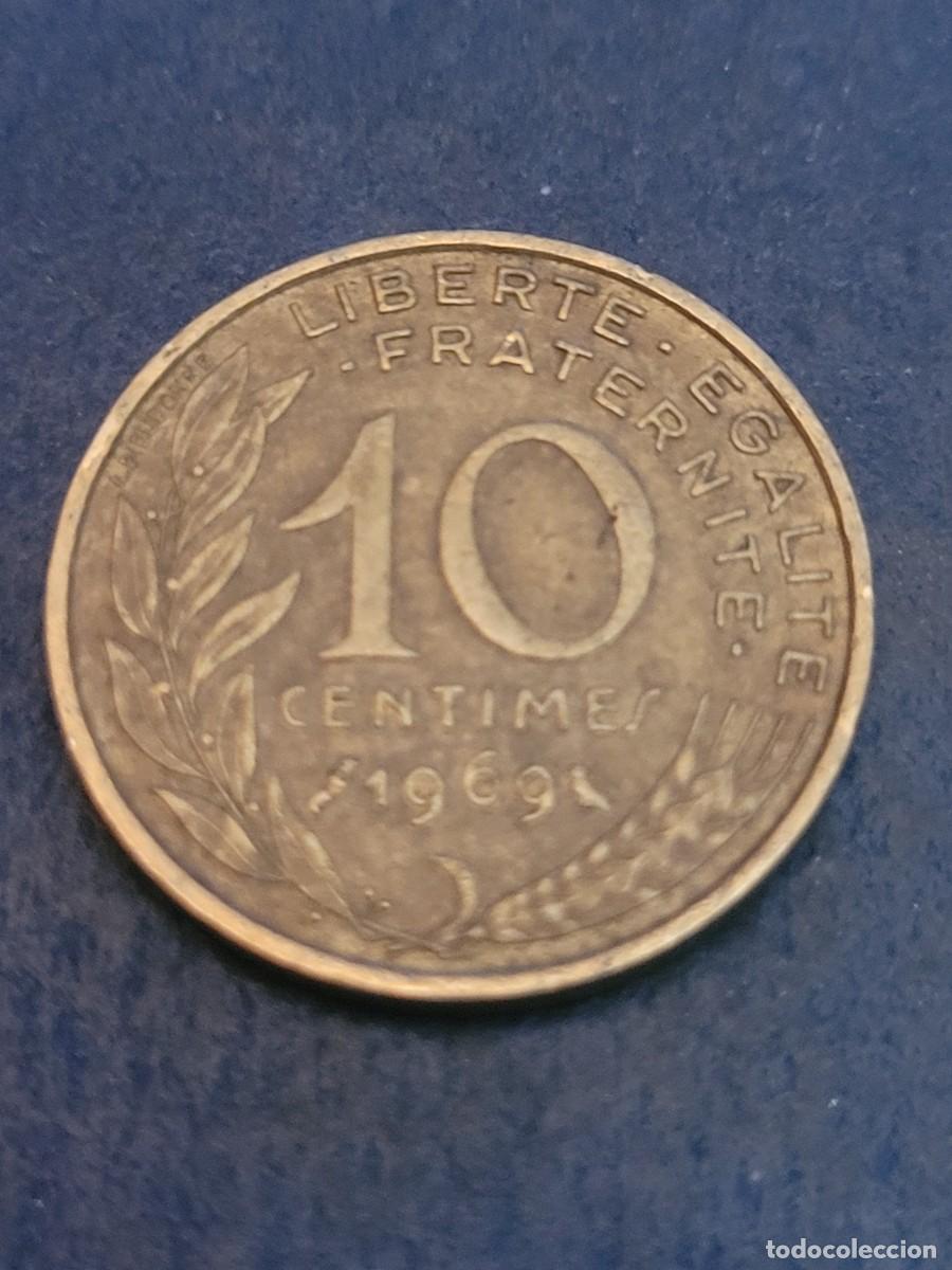 Monedas antiguas de Europa: Moneda 10 c&eacute;ntimos 1969 Francia - Foto 2