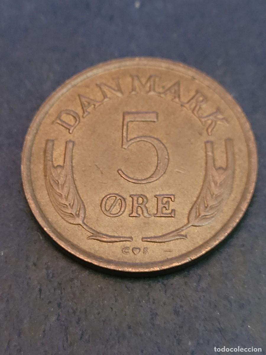 Monedas antiguas de Europa: Moneda 5 ore 1968 Dinamarca - Foto 2