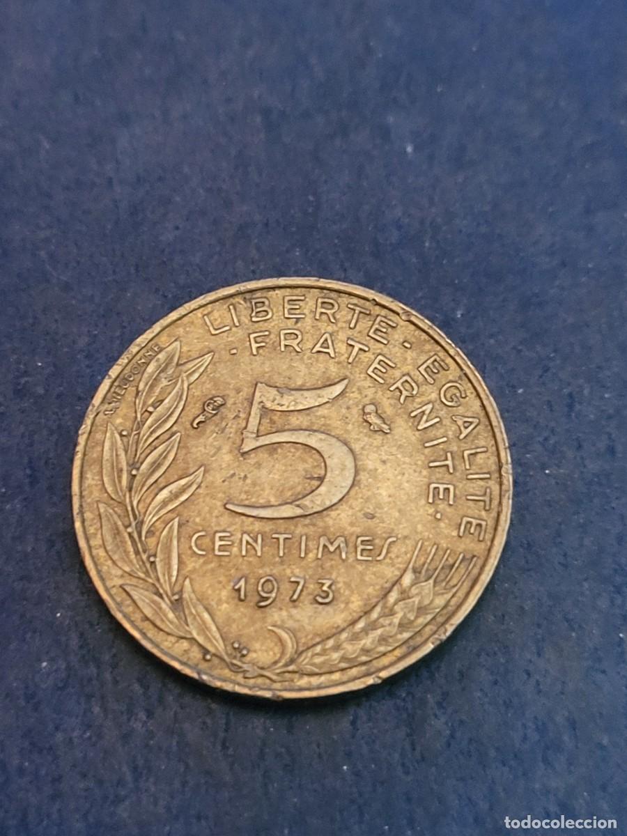 Monedas antiguas de Europa: Moneda 5 c&eacute;ntimos 1973 Francia - Foto 2