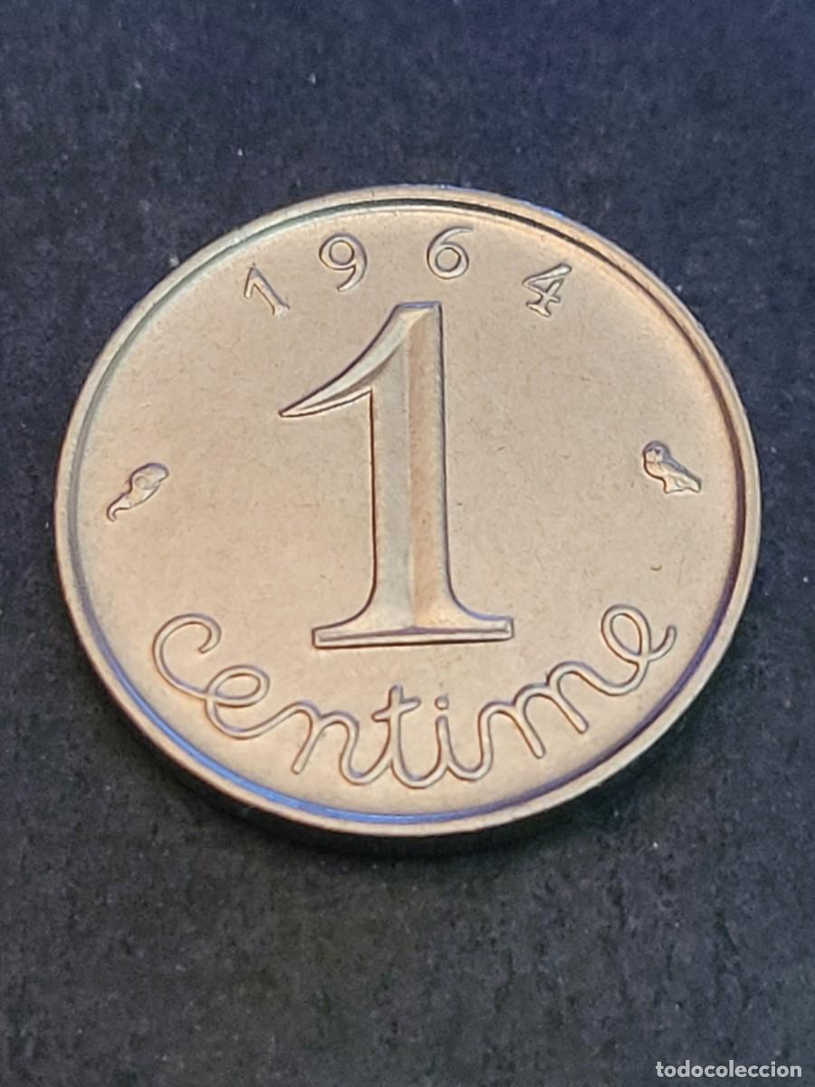 Monedas antiguas de Europa: Moneda 1 c&eacute;ntimo 1964 Francia - Foto 2