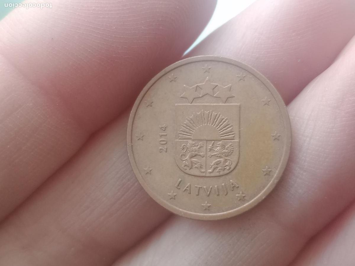 Monedas antiguas de Europa: EURO - LETONIA 5 CENT 2014 - Foto 1