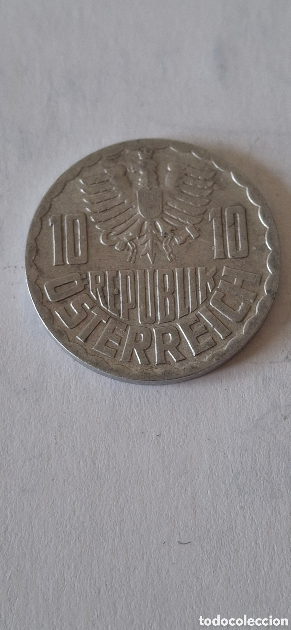 Monedas antiguas de Europa: 10 Groschen 1969 Austria - Foto 2