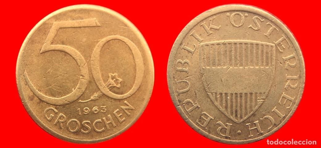 Moedas antigas da Europa: 50 GROSCHEN 1963 AUSTRIA-138501