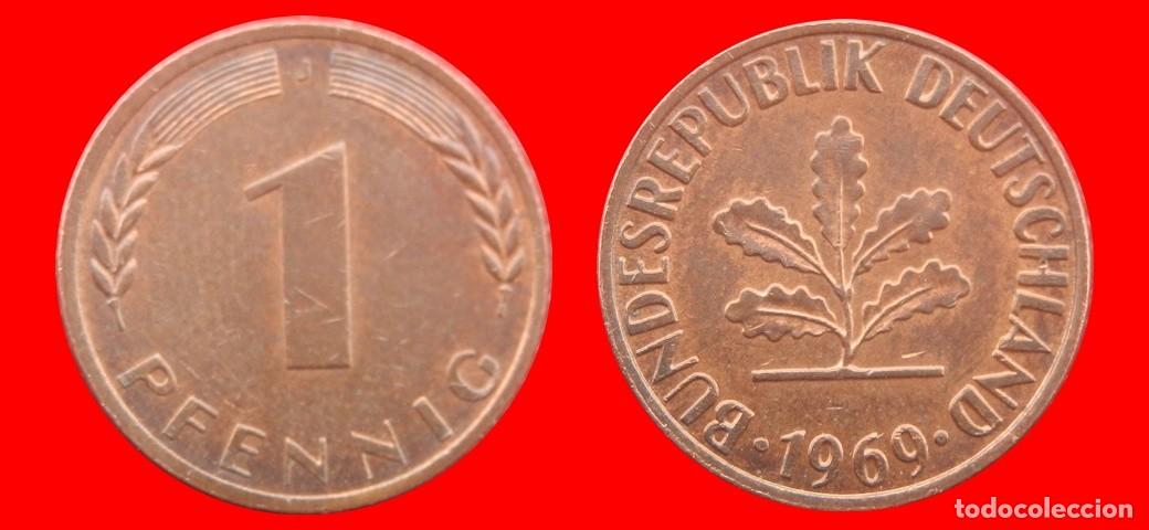 Monedas antiguas de Europa: 1 PFENNIG 1969J BRD ALEMANIA-138530