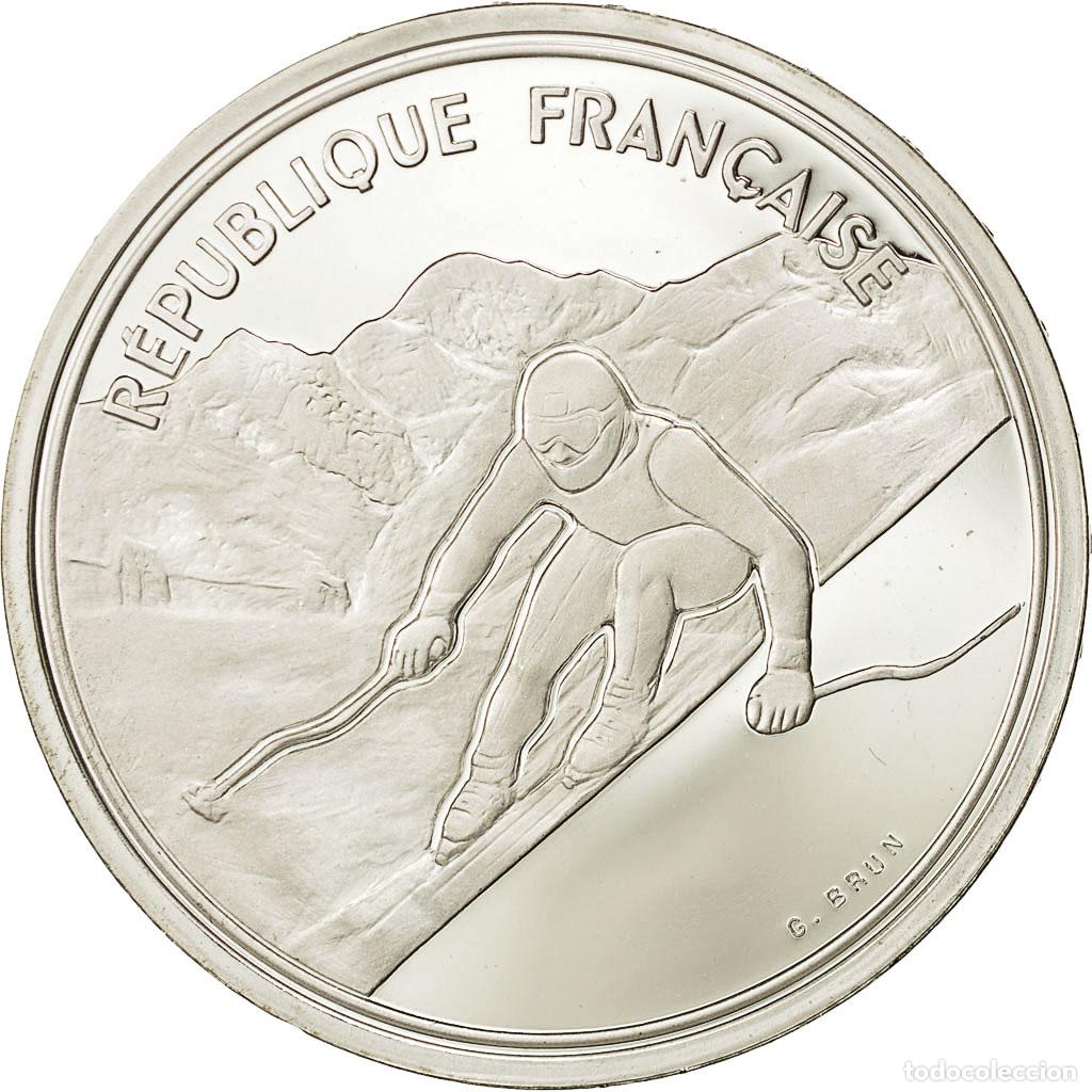 Old Coins of Europe: [#454526] Moneda, Francia, 100 Francs, 1989, FDC, Plata, KM:971, Gadoury:C1