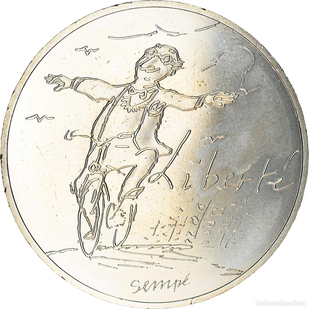Moedas antigas da Europa: [#220678] Francia, 10 Euro, Libert&eacute;, 2014, Paris, Semp&eacute;, SC, Plata