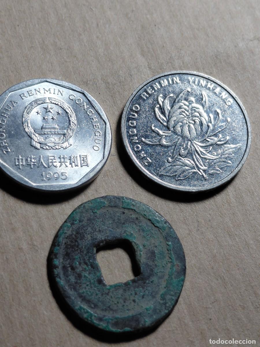 Monedas antiguas de Europa: CHINA - LOTE 3 MONEDAS - Foto 2