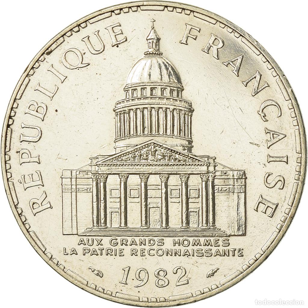 Moedas antigas da Europa: [#774885] Moneda, Francia, Panth&eacute;on, 100 Francs, 1982, Paris, EBC, Plata, KM:951.1