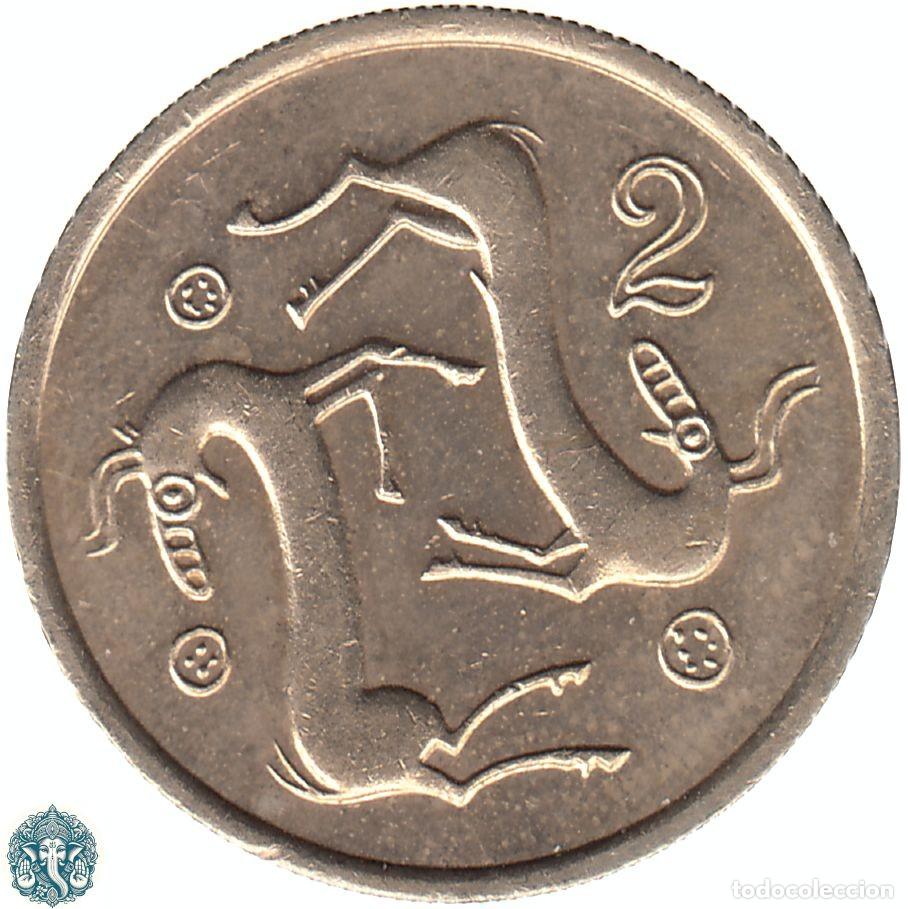 Monedas antiguas de Europa: CHIPRE 2 Centavos 1985 KM#54.2 - Foto 1