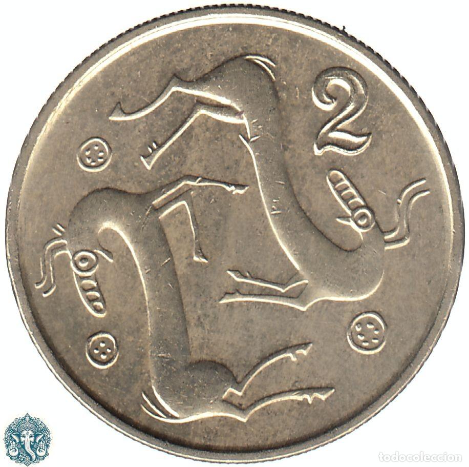 Monedas antiguas de Europa: CHIPRE 2 Centavos 1996 KM#54.3 - Foto 1