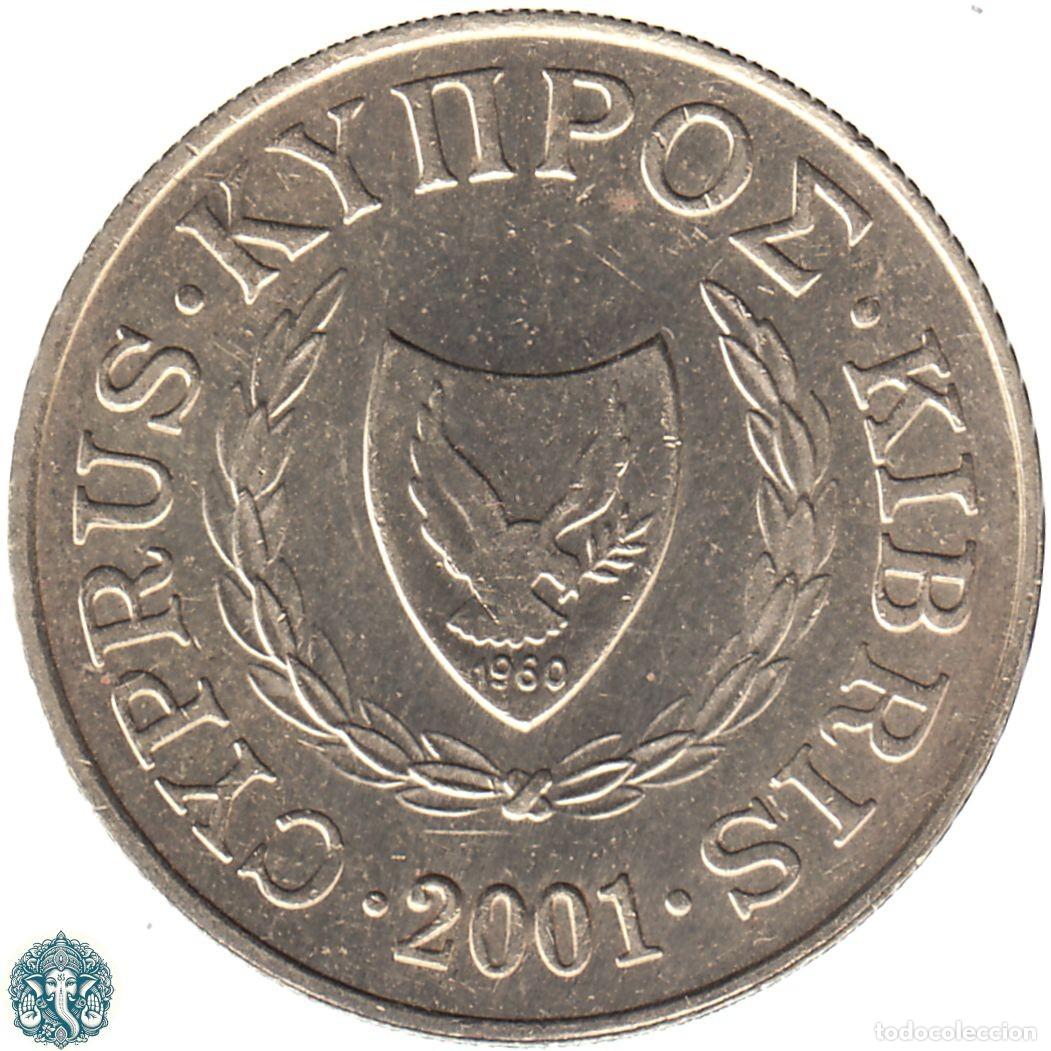 Monedas antiguas de Europa: CHIPRE 5 Centavos 2001 KM#53.3 - Foto 1