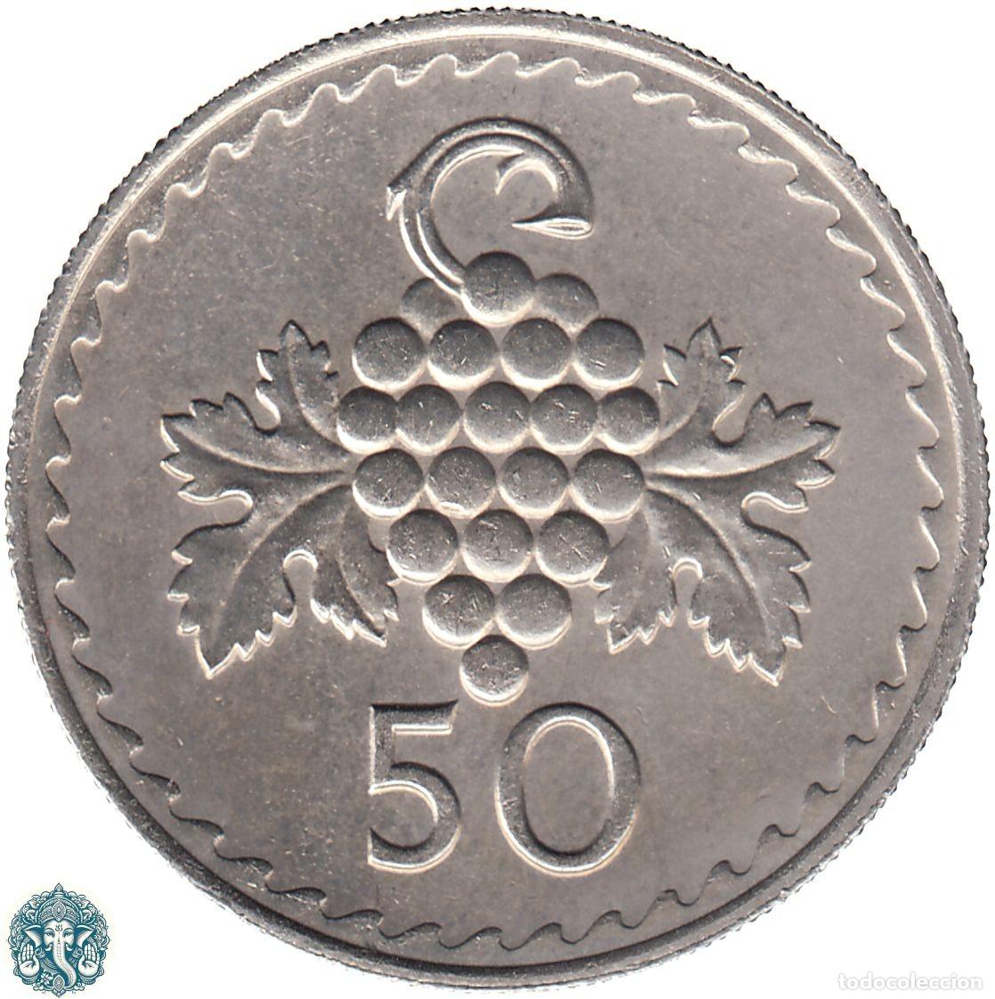 Monedas antiguas de Europa: CHIPRE 50 Mils 1981 KM#41 - Foto 1
