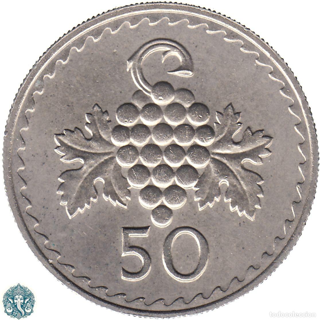 Monedas antiguas de Europa: CHIPRE 50 Mils 1981 KM#41 - Foto 2