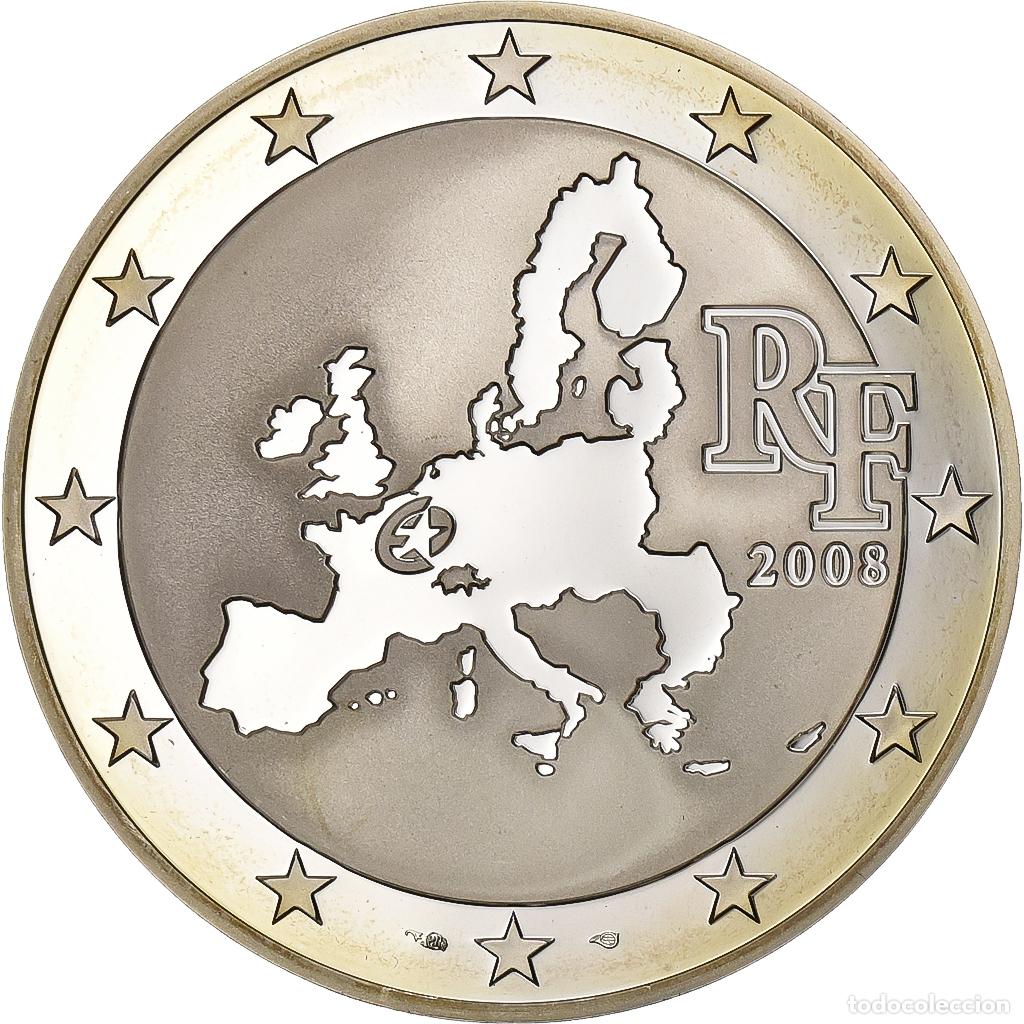 Moedas antigas da Europa: [#198662] Francia, 1-1/2 Euro, Parlement europ&eacute;en, 2008, Paris, Plata, SC, KM:1532