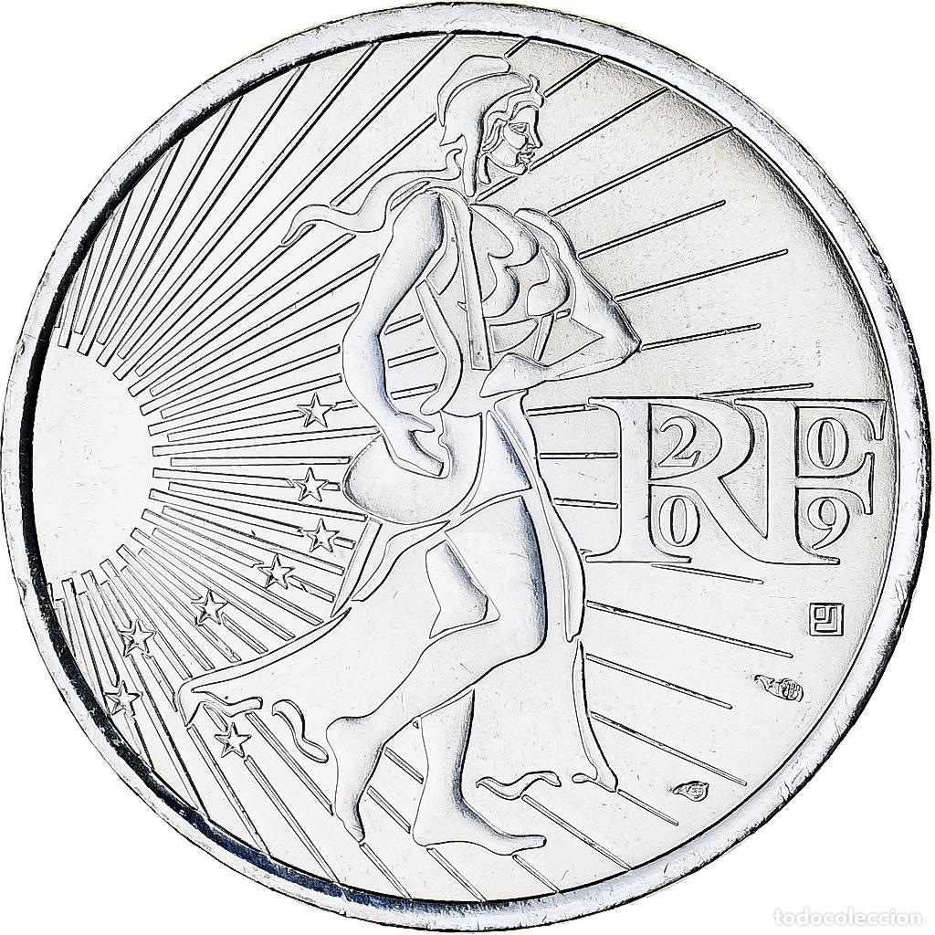 Moedas antigas da Europa: [#375254] Francia, 10 Euro, 2009, Monnaie de Paris, Semeuse, FDC, Plata