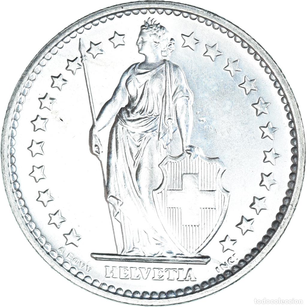 Alte M&uuml;nzen aus Europa: [#374159] Moneda, Suiza, 2 Francs, 1967, Bern, EBC+, Plata, KM:21