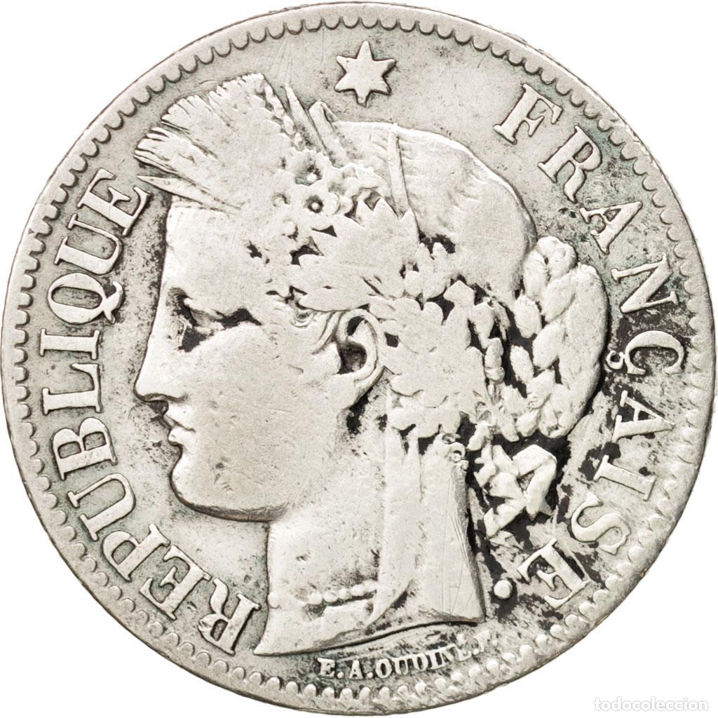 Alte M&uuml;nzen aus Europa: [#408594] Moneda, Francia, C&eacute;r&egrave;s, 2 Francs, 1881, Paris, BC+, Plata, KM:817.1