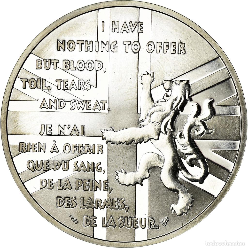 Monedas antiguas de Europa: [#783617] Moneda, Francia, Churchill, 100 Francs, 1994, BE, FDC, Plata, KM:1037