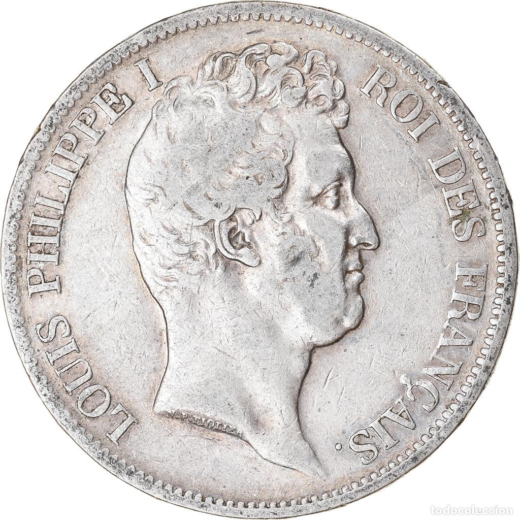 Monedas antiguas de Europa: [#788904] Moneda, Francia, Louis-Philippe, 5 Francs, 1831, Lille, Tranche en relief, BC+