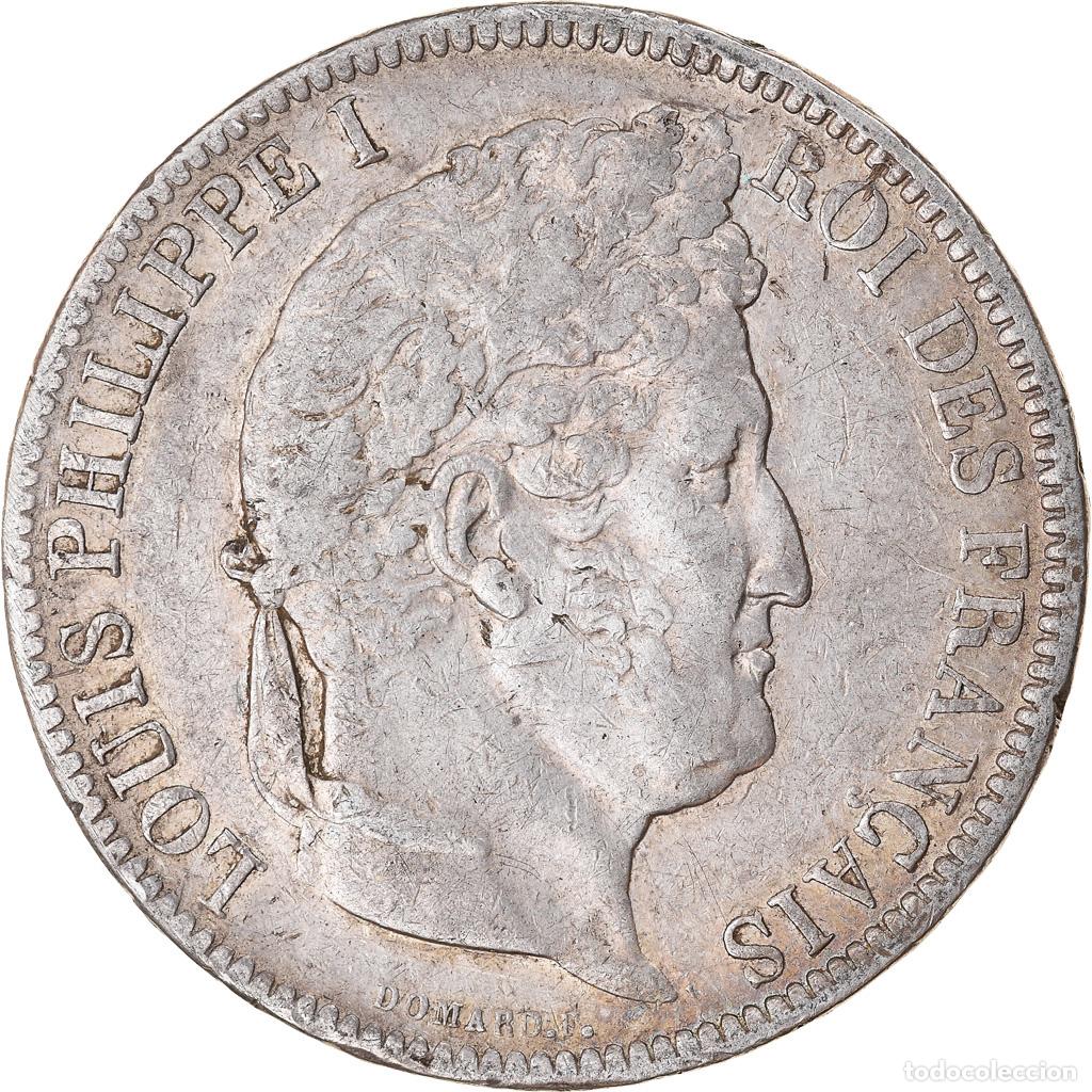 Moedas antigas da Europa: [#788840] Moneda, Francia, Louis-Philippe, 5 Francs, 1831, Paris, BC+, Plata, KM:745.1