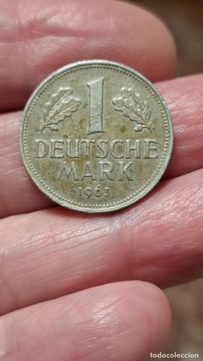 Monedas antiguas de Europa: MONEDA DE ALEMANIA DE 1 MARCO DE 1963 (J)