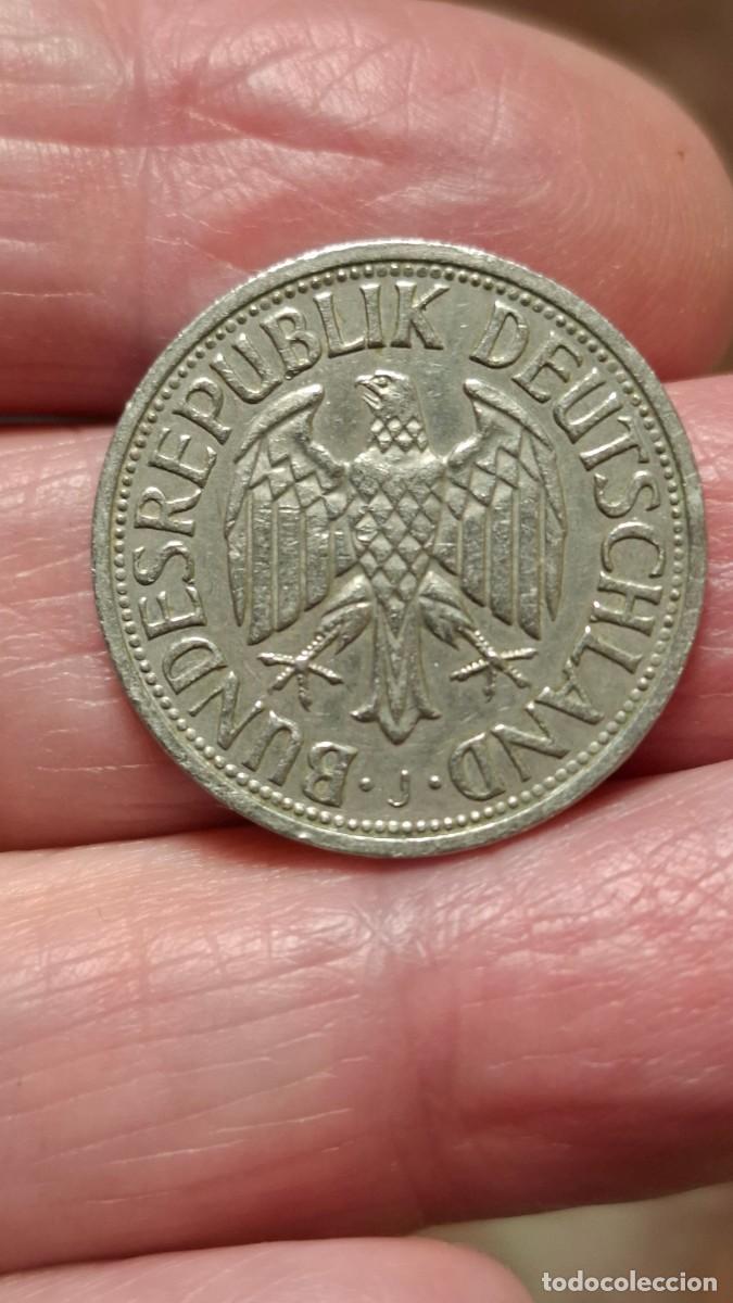 Moedas antigas da Europa: MONEDA DE ALEMANIA DE 1 MARCO DE 1965 (J)