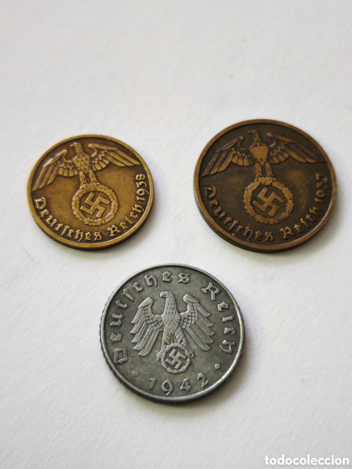 Monete antiche di Europa: Lote de monedas &eacute;poca nazi