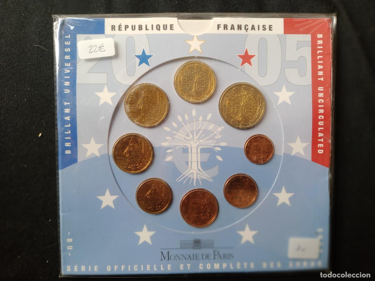 Monete antiche di Europa: FRANCIA 2005 CARTERA OFICIAL EUROS, 8 MONEDAS, PRECINTADA