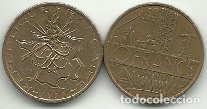 Alte M&uuml;nzen aus Europa: FRANCIA - 10 FRANCOS - 1978 - LATON-NIQUEL - FOTOS