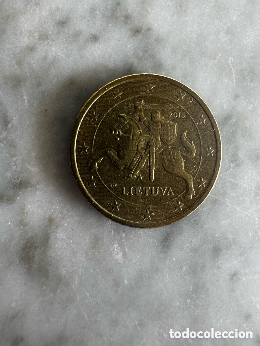 Monedas antiguas de Europa: Moneda 50 c&eacute;ntimos Lituania 2015 - Foto 1