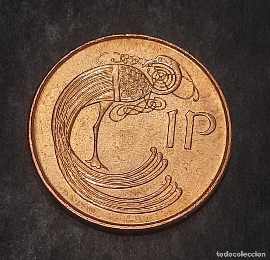 Monedas antiguas de Europa: 601 - Irlanda 1 Pen 1996 km20a SC Acero Cobre