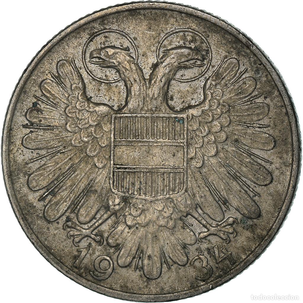 Alte M&uuml;nzen aus Europa: [#930610] Moneda, Austria, Schilling, 1934, MBC, Cobre - n&iacute;quel, KM:2851