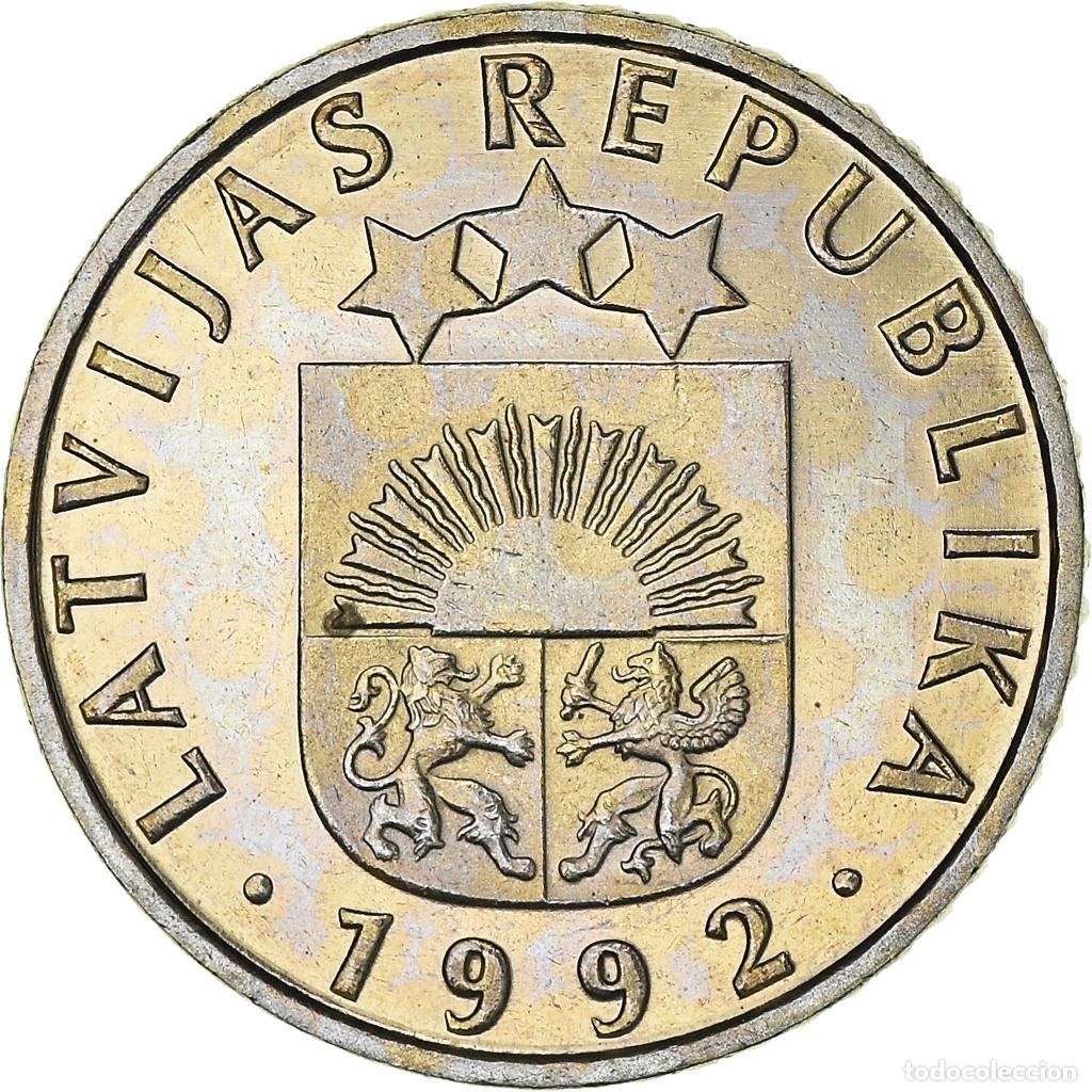 Alte M&uuml;nzen aus Europa: [#373309] Moneda, Letonia, 50 Santimu, 1992, SC, Cobre - n&iacute;quel, KM:13