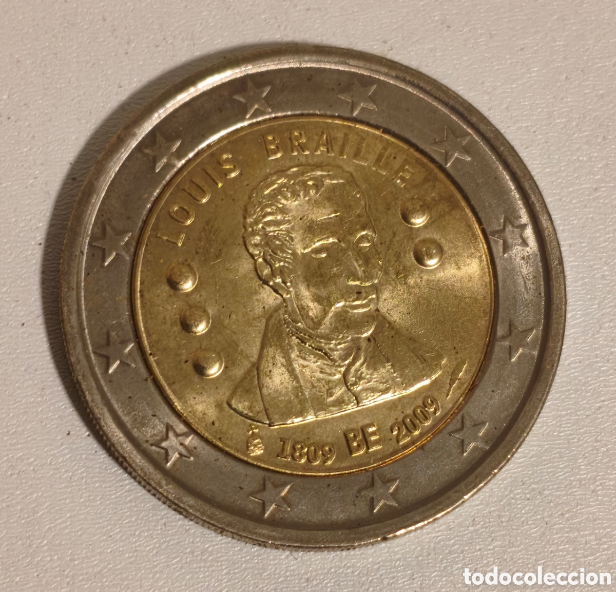 Monedas antiguas de Europa: 2 EUROS BELGICA 2009. 200 ANIVERSARIO NACIMIENTO LOUIS BRAILLE. SC