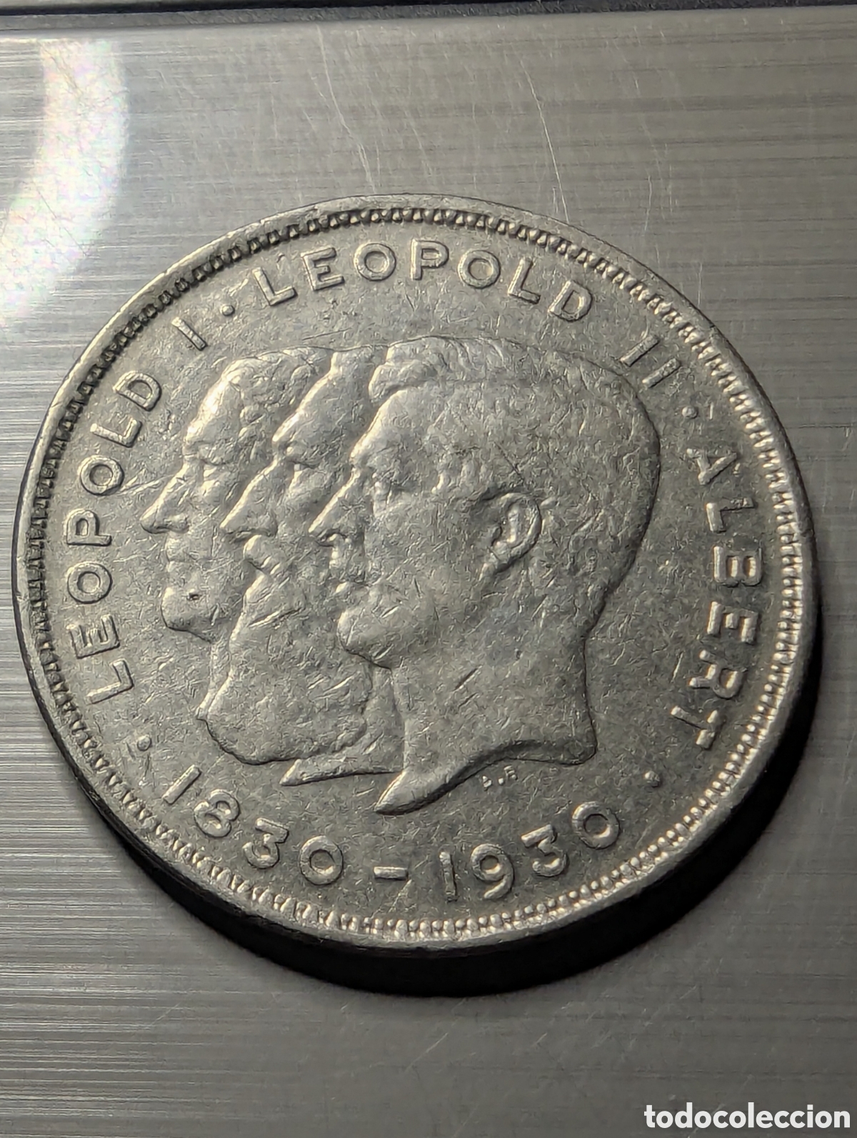 Alte M&uuml;nzen aus Europa: B&eacute;lgica 10 francos 1930 nikel