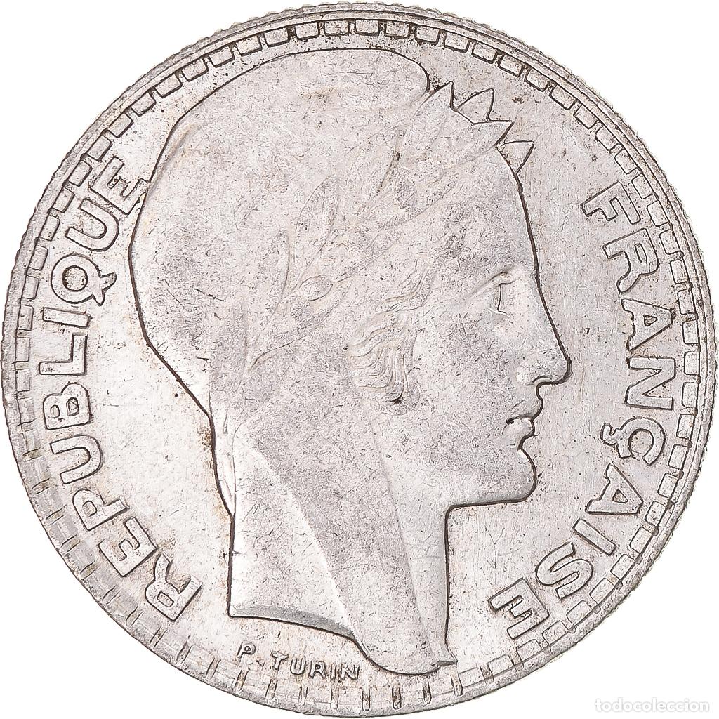Monete antiche di Europa: [#1112939] Moneda, Francia, Turin, 10 Francs, 1931, Paris, MBC+, Plata, KM:878